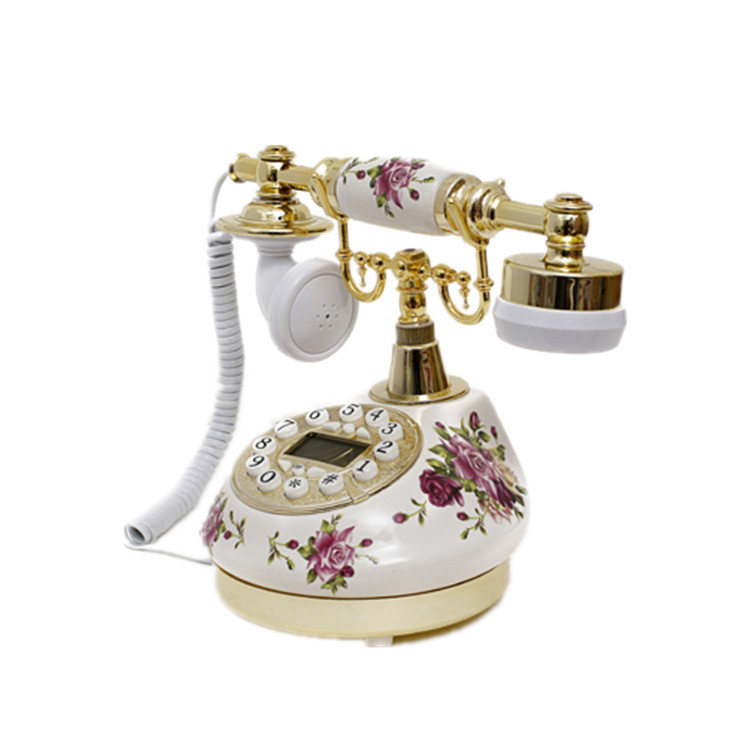 Zhizhen boutique landline telephone antique antique telephone European retro telephone creative pastoral ceramic telephone