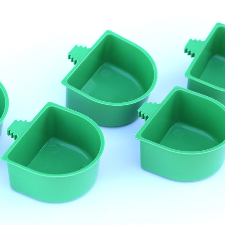 Bird Food Box Bird Cage Rabbit Cage Bird Food Trough Bird Food Tank Bird Supplies Bird Utensils Universal Wire Cage Snap Food Box