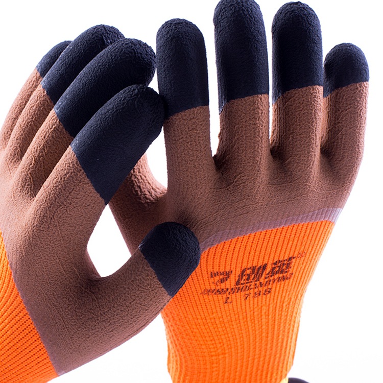 Перчатки Chueda Chuangying 788 из терри, двухцветные, усиленные, теплые, износостойкие, зимние, горячая распродажа
