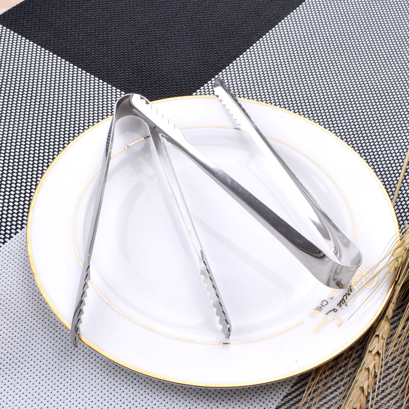 Factory wholesale wholesale stainless steel bread clip simple lightweight compact ice clip kitchen tools multifunctional food clip