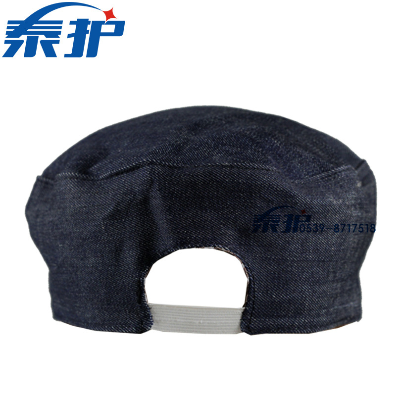 Factory Direct sales Denim work cap labor protection cloth hat dustproof sun protection worker safety double layer with lining work cap