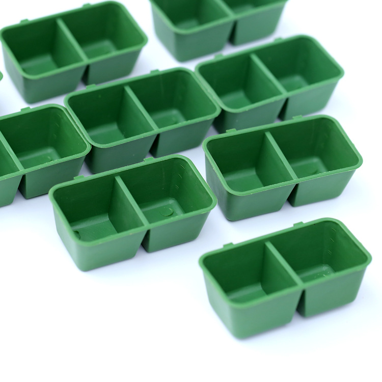 Bird Food Box Bird Cage Rabbit Cage Bird Food Trough Bird Food Tank Bird Supplies Bird Utensils Wire Cage Universal Conjoined Food Box