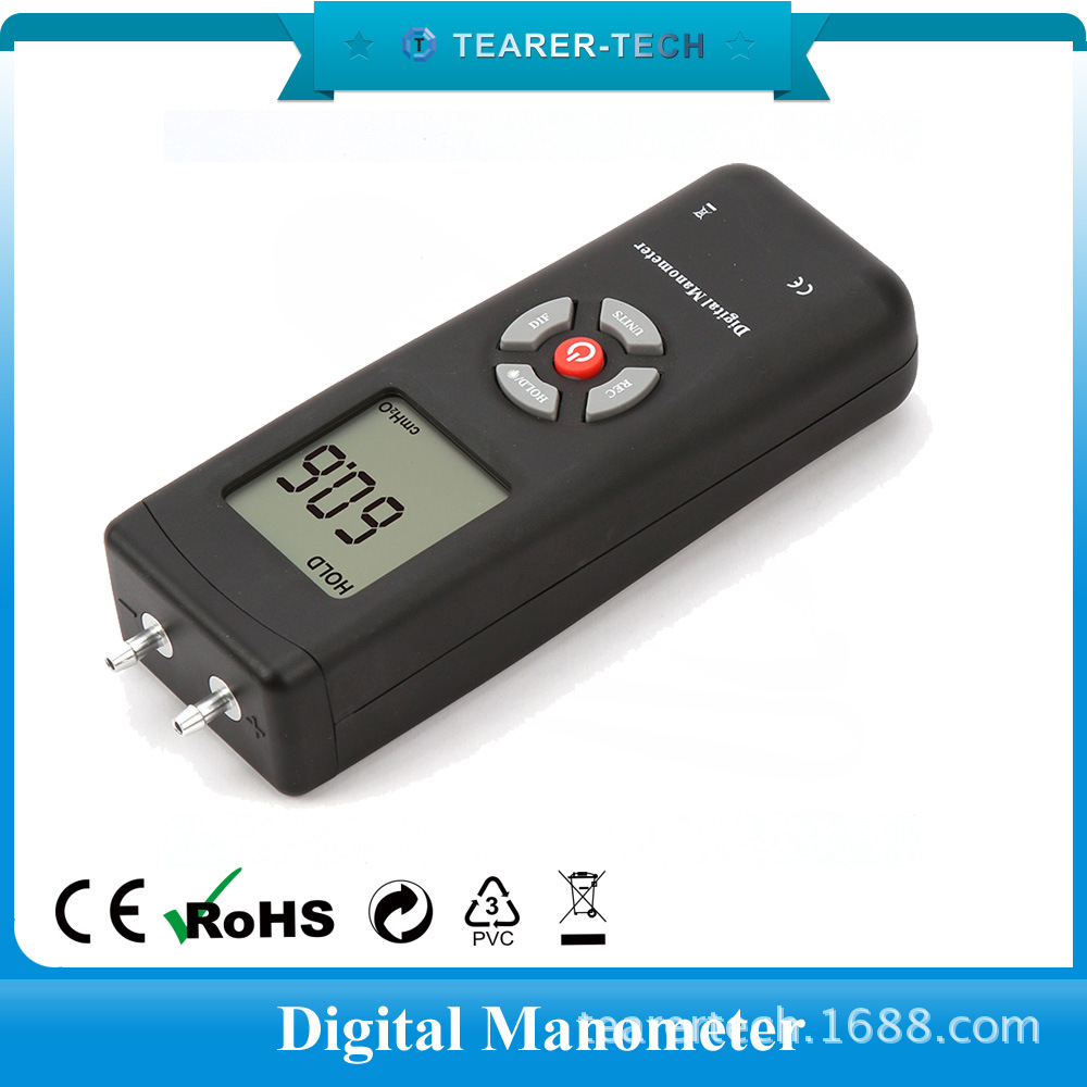 ManUfactUrer Digital Micro Differential PressUre GaUge, Handheld U-shaped Manometer, PressUre Tester