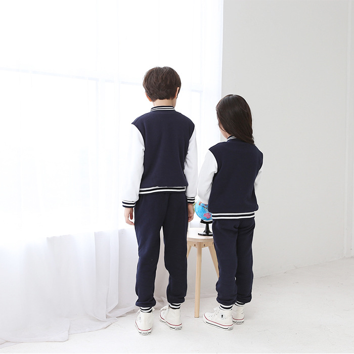 Kindergarten garden clothes autumn and winter cotton new British children Primary School students Red Sports class uniform school uniform suit T1