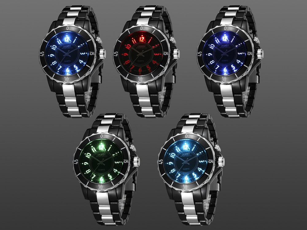 AliExpress Aosheng OHSEN electronic watch men's and women's colorful electronic watch foreign trade electronic watch FG0736 watch