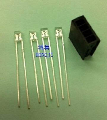 LED Square Lamp Holder Square 4-hole Lamp Holder 2X3X4 Light-emitting Diode Four-hole FiXed Base Lamp Holder