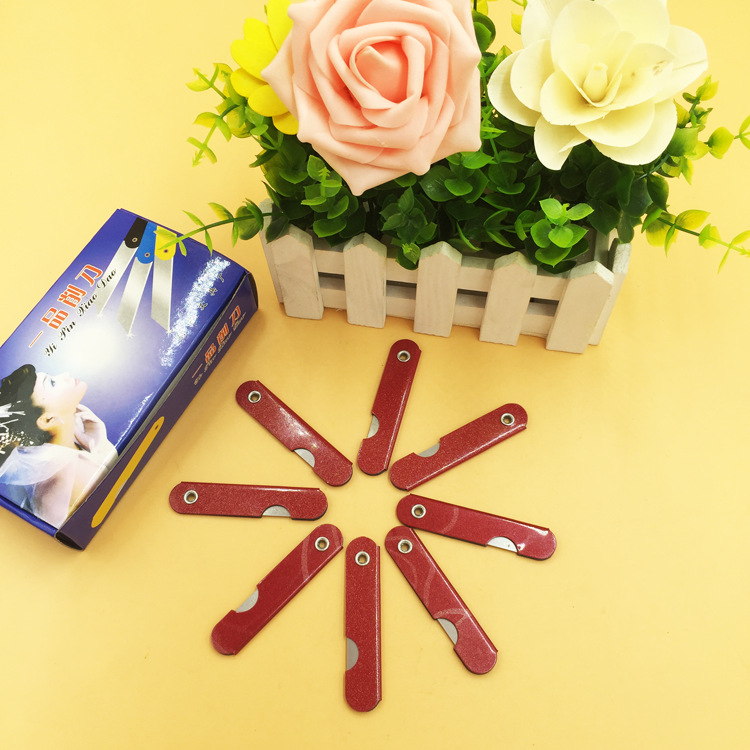 Оптовая продажа красного матового железного листа, многофункциональный нож, маленький складной острый художественный нож для резки бумаги