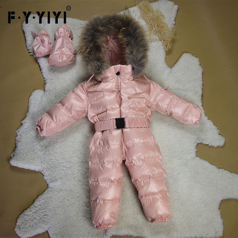 Newborn baby down jacket real white duck down warm one-piece romper romper suit wholesale one-piece delivery
