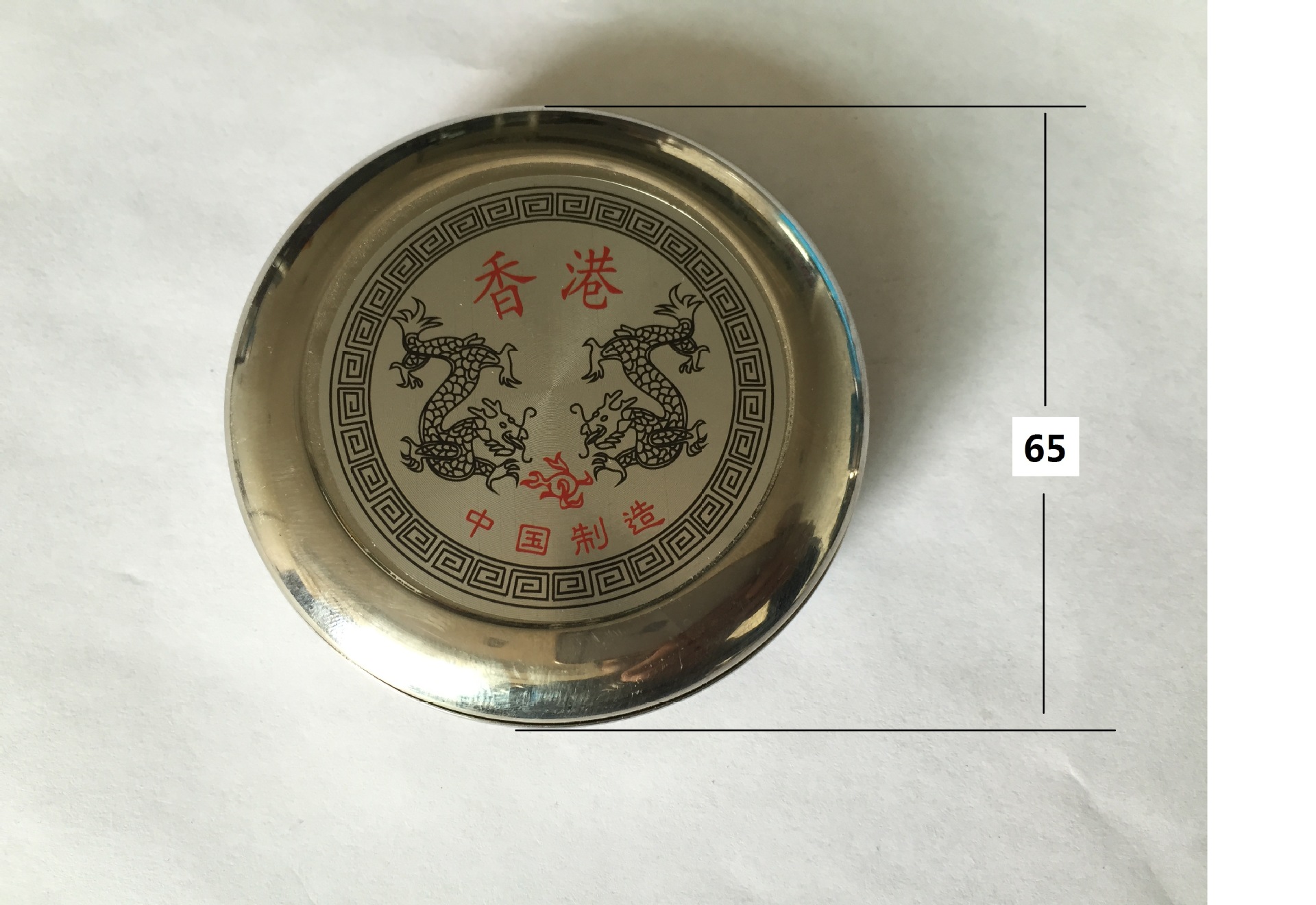 Compass manufacturer Chinese and English panel outdoor portable mini pointer 60mm stainless steel metal compass