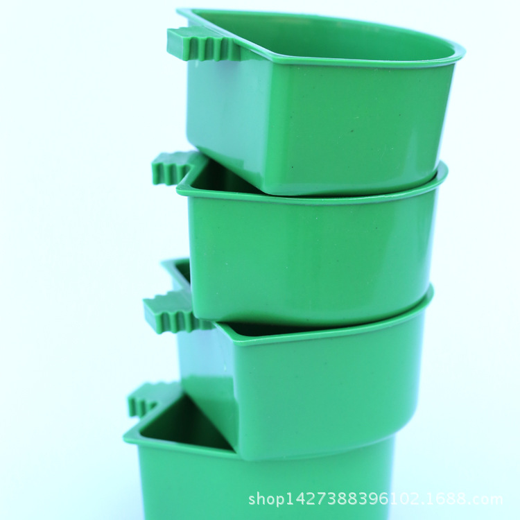 Bird Food Box Bird Cage Rabbit Cage Bird Food Trough Bird Food Tank Bird Supplies Bird Utensils Universal Wire Cage Snap Food Box