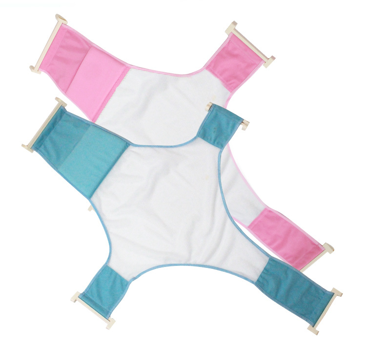 Children's bath net baby Cross Bath bed baby bath net bag adjustable bath net bath bed factory wholesale