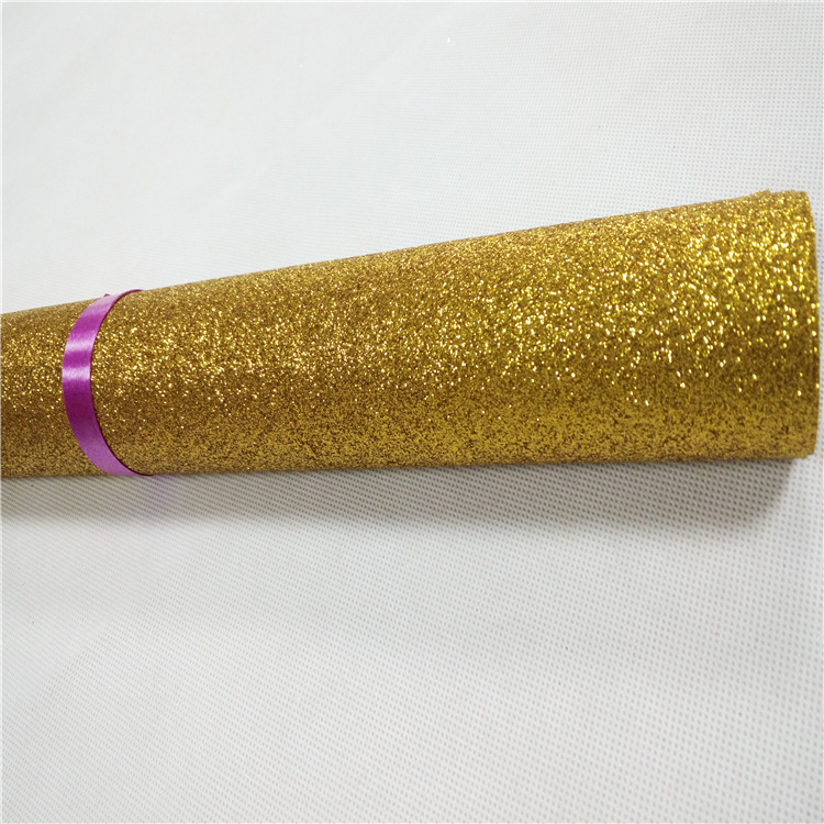 Flash Glitter Christmas Cloth Fine Powder Leather Crafts Golden Yellow Magic Color Flash Cloth Colorful Non-woven Fabric