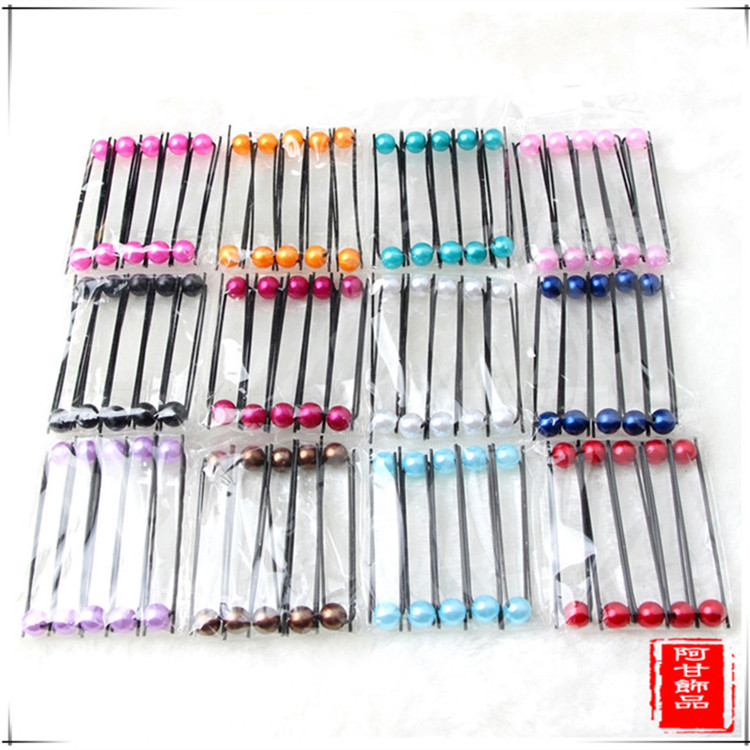 Корейская версия популярных аксессуаров для волос, головной убор невесты, жемчужная заколка, U-образная заколка, оптовая продажа