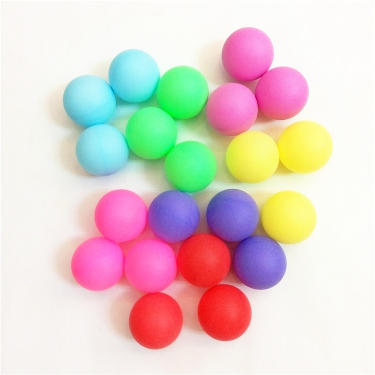 Frosted color table tennis 40mmPP lottery betting beer children training wholesale plastic toy table tennis
