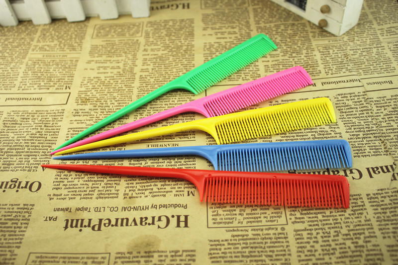 Color pointed tail comb thin comb hair comb hair pick comb hair makeup comb partition comb hair comb