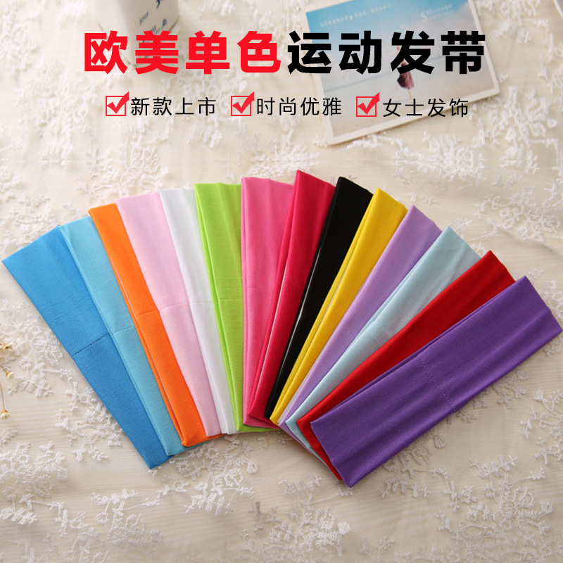 Фабричный прямой ободок для йоги в европейском и американском стиле, эластичный ободок из молочного шелка, кастомизация логотипа