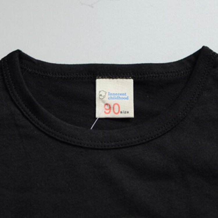 Personalized Custom DIY Medium and Large Kidsren's Autum Kidsren's Long-Sleeved T-Shirt Round Neck Pure Color Bottoming Kidsren's Cotton T-Shirt Student Class