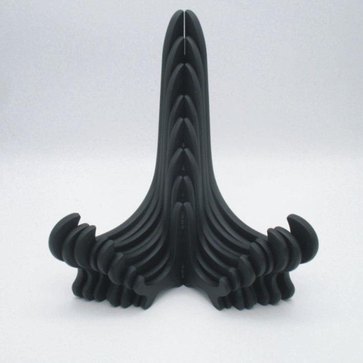 Plastic wood-like black viewing tray bracket porcelain tray bracket dish painting bracket tea cake bracket photo frame bracket