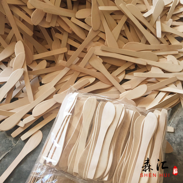 Dumpling knife wooden wonton spoon stirring dumpling stuffing shovel facial mask scraper mud frying shovel paint-free factory carved LOGO