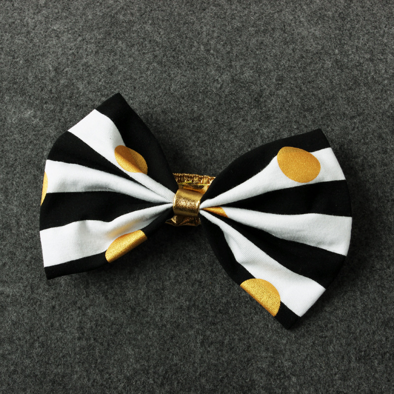 Girls Export European and American Summer Stripesd Polka Dot Suspender Skirt + Bow Headband Two-piece Set Kidsren's Skirt ins