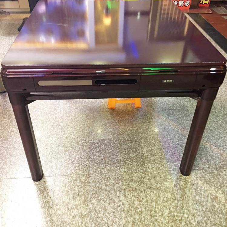 Wooden mahjong table wholesale custom elderly room mahjong room chess and card room dual-use mahjong table factory direct sales