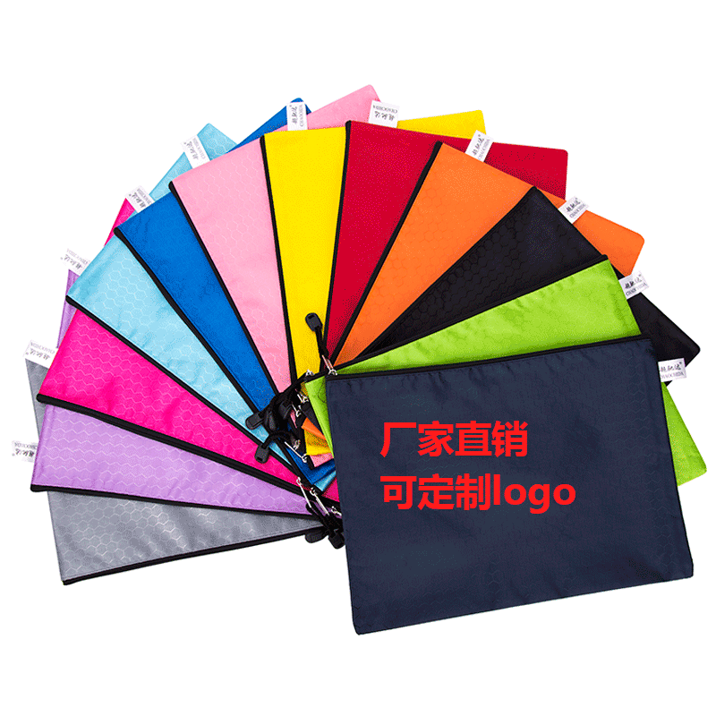 Фабричная сумка для документов A4 с футбольным узором / утолщённая сумка на молнии из оксфордской ткани / сумка для конференций