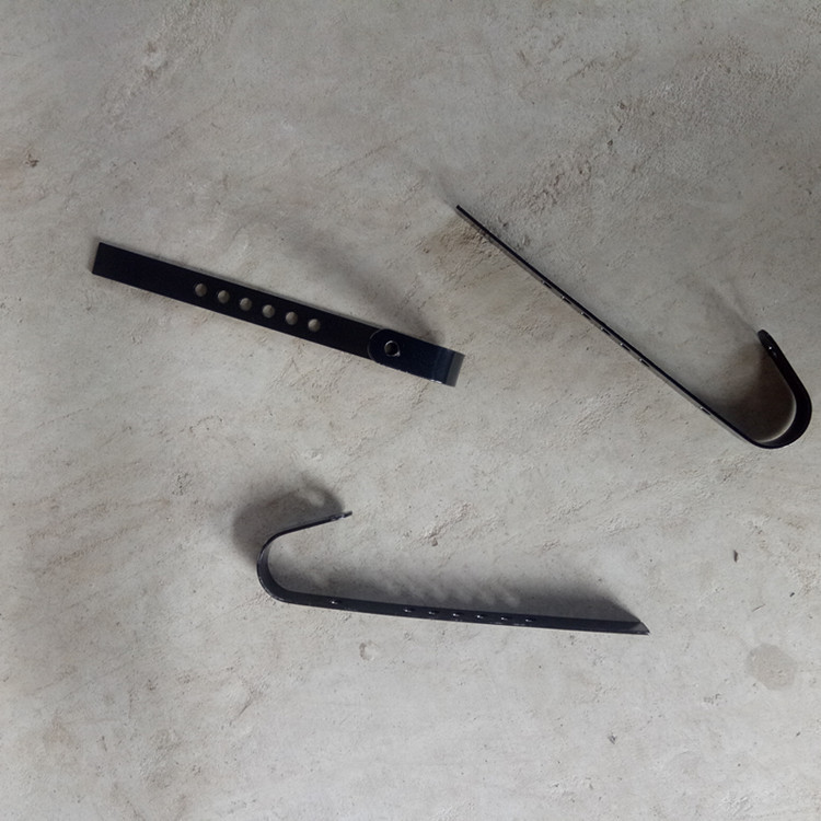 Self-propelled mountain folding basket iron hook basket hook black plastic spraying punching