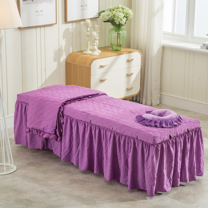 Beauty Bed Pillow Folding Massage Bed Climbing Pillow Physiotherapy Body Beauty Bedspread Lace U-shaped Face Round Pillow Removable and Washable