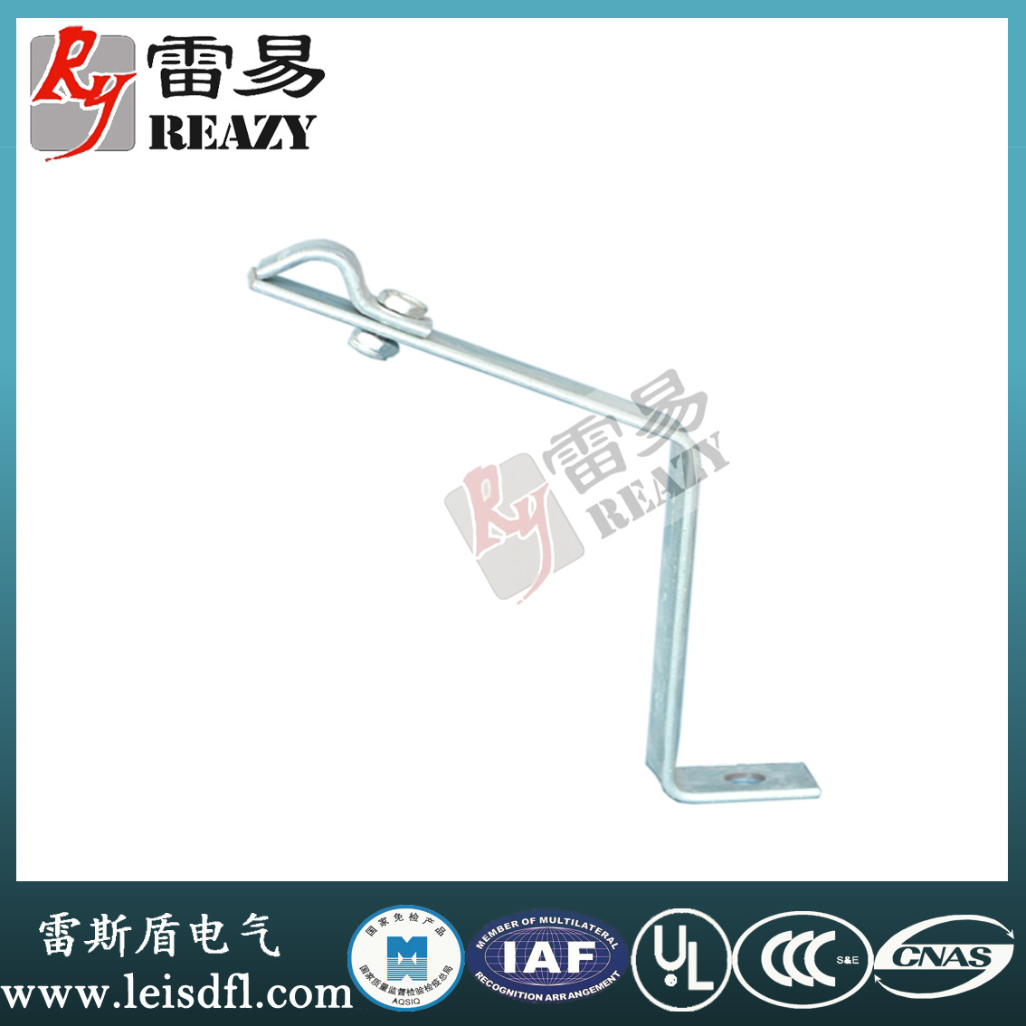 Lightning protection belt bracket lightning protection support card multi-year manufacturers hot galvanized stainless steel lightning protection belt support card spot supply
