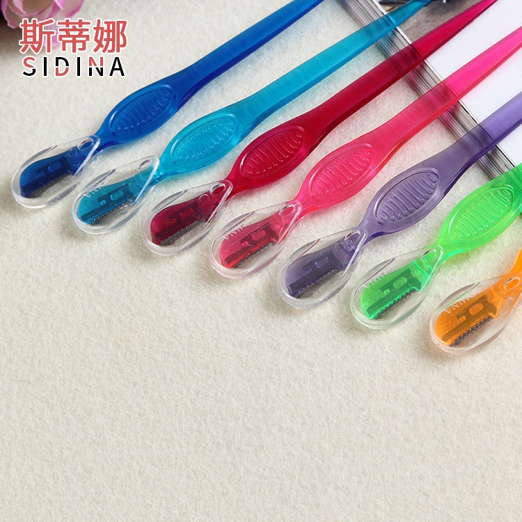 Mini Portable Beauty Eyebrow Knife Stainless Steel Women's Eyebrow Razor Sharp Seat Belt Cover Zhibing Eyebrow Razor