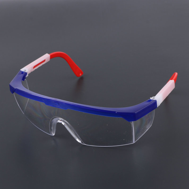 Two-color frame telescopic leg glasses wholesale Wind Sand labor protection glasses splash-proof impact-proof goggles manufacturers