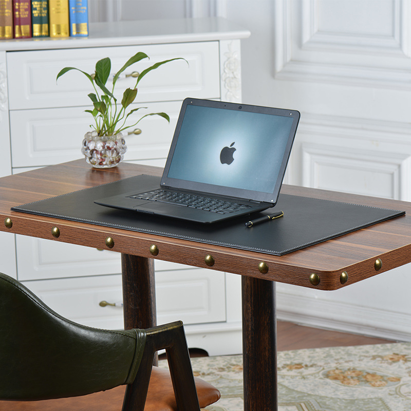 Кожаный письменный коврик для офисного стола, большой письменный коврик