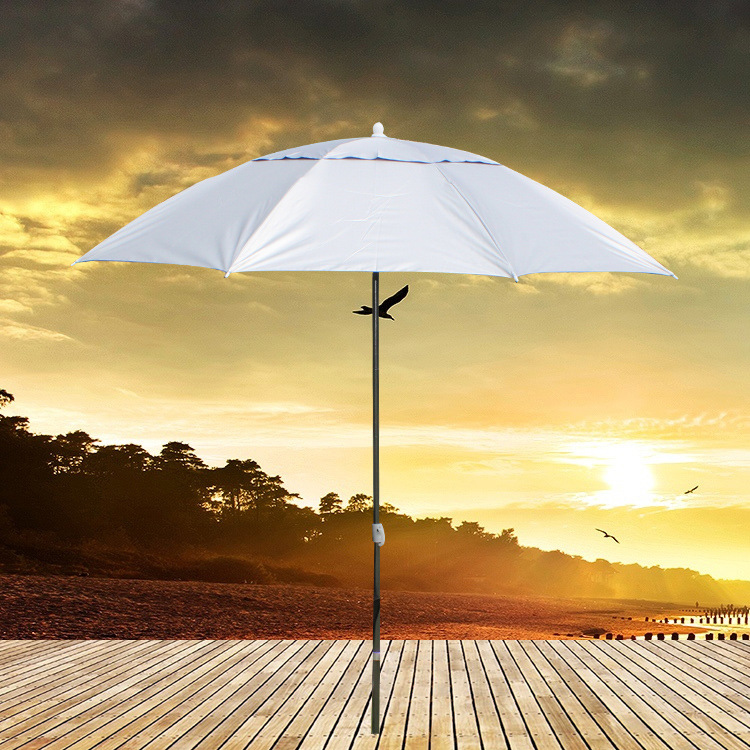 Креативный простой рыболовный зонт, складной двойной слой, уличный, ветрозащитный, водоотталкивающий, серебряный клей, для рыбалки и пляжа