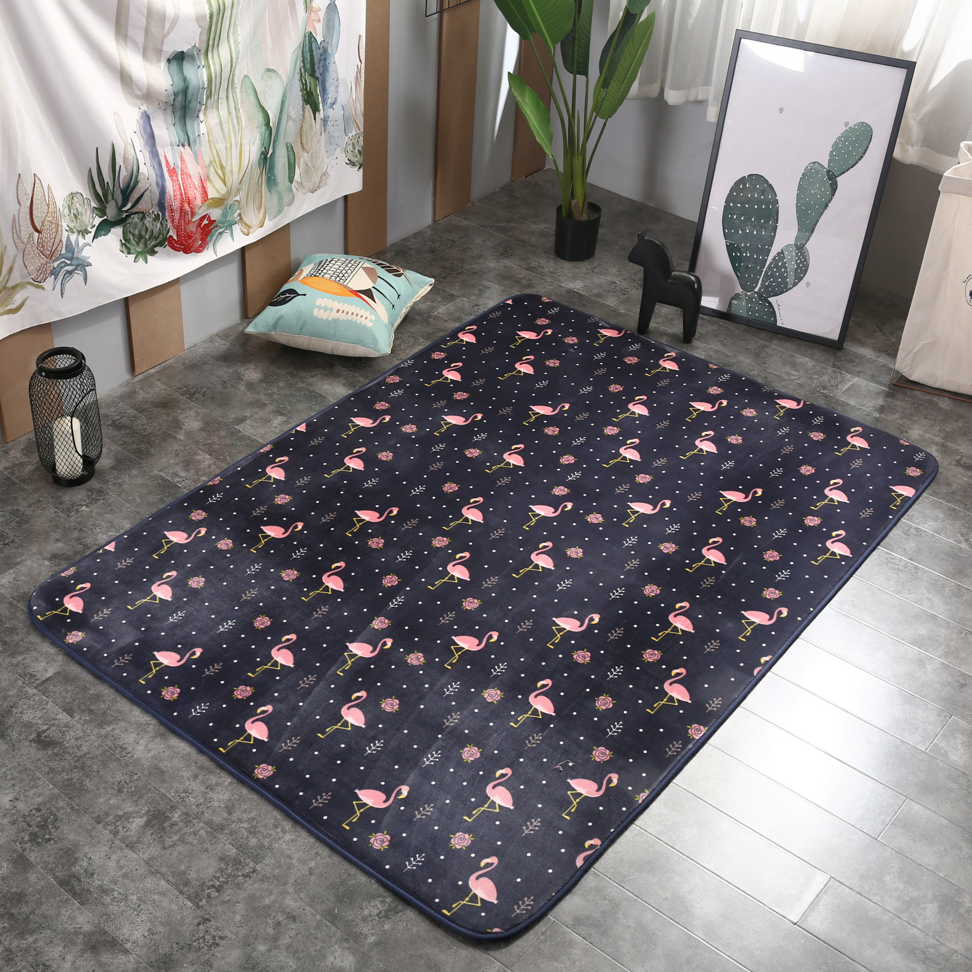 Factory custom floor mat custom blanket blanket custom cartoon simple bedding samples to OEM processing