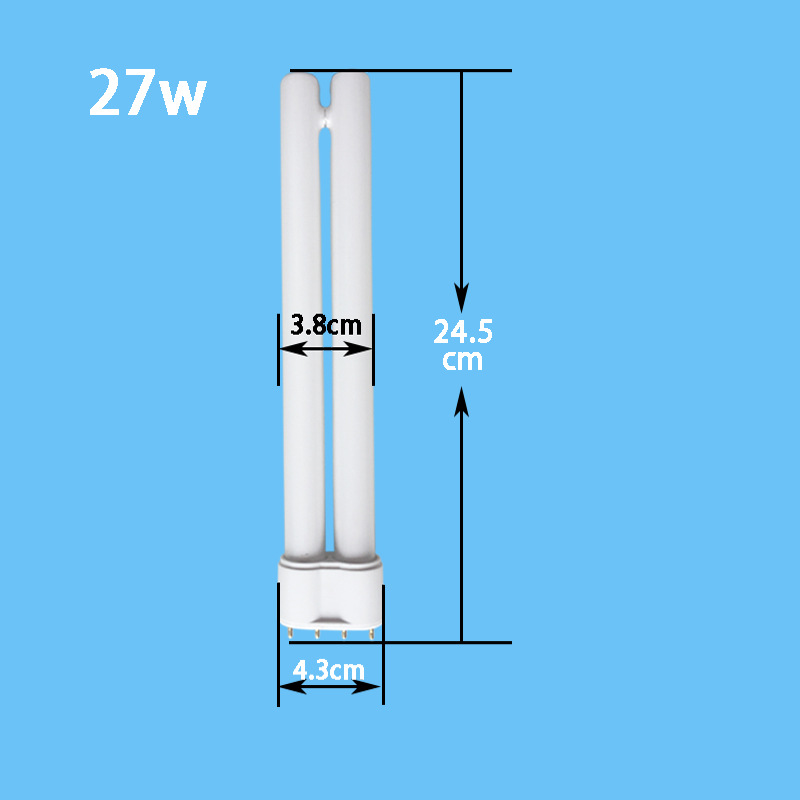 Manufacturer Wholesale Eye Protection Lamp Fluorescent Lamp Hy-18W27W Flat Four-Pin Square Four-Pin Wholesale Indoor Desk Lamp Tube