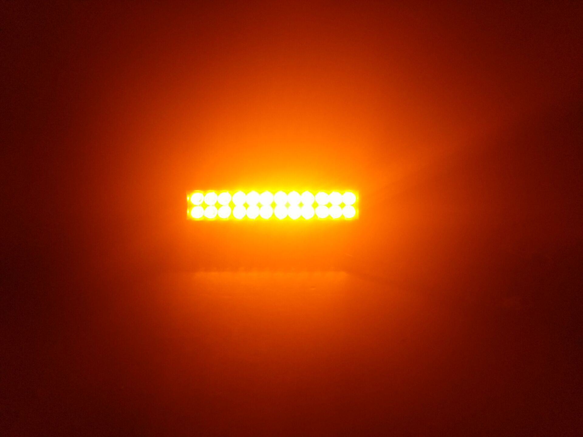 White yellow two-color LED strip spotlight car off-road vehicle modified anti-fog roof light turn warning light