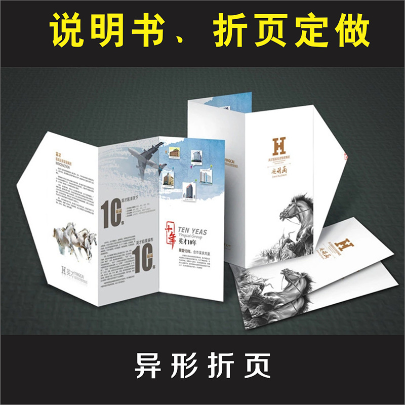 Instruction Booklet, Small Folding Album, Poster, Custom-Made Colorful Page, Brochure Printing, Leaflet Advertising Printing and Production