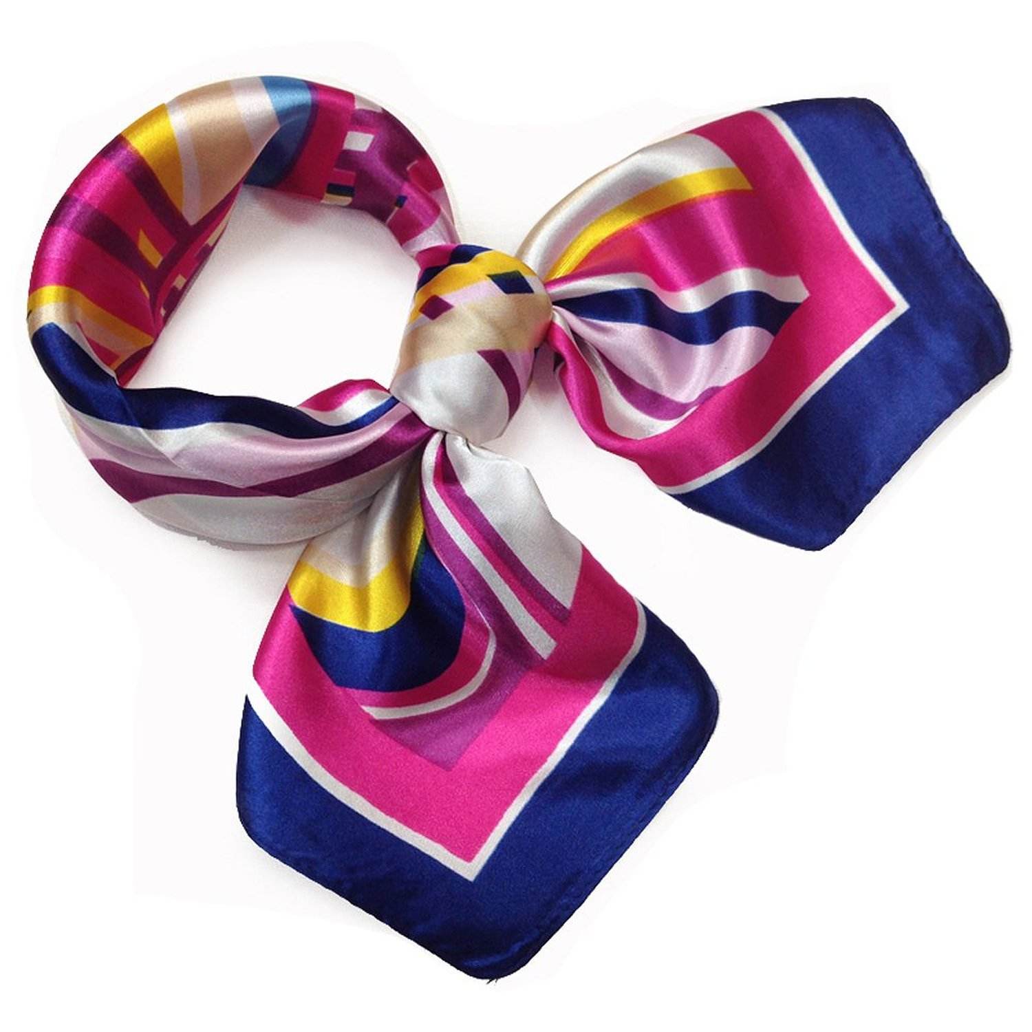 Satin 50 Small Square Scarf Lace Women's Printed Silk Scarf Scarf Decorative Gift Stewardess Independent Packaging Versatile