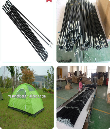 Прямые поставки с фабрики, кемпинговые принадлежности, стеклопластиковый полюс, легкий и прочный двухкомнатный полюс для палатки
