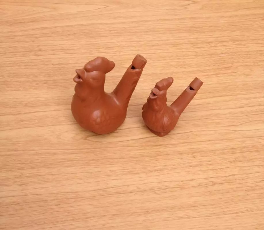 New colorful purple sand waterbird whistle water whistle adult fun nostalgic toy tourism scenic spot craft