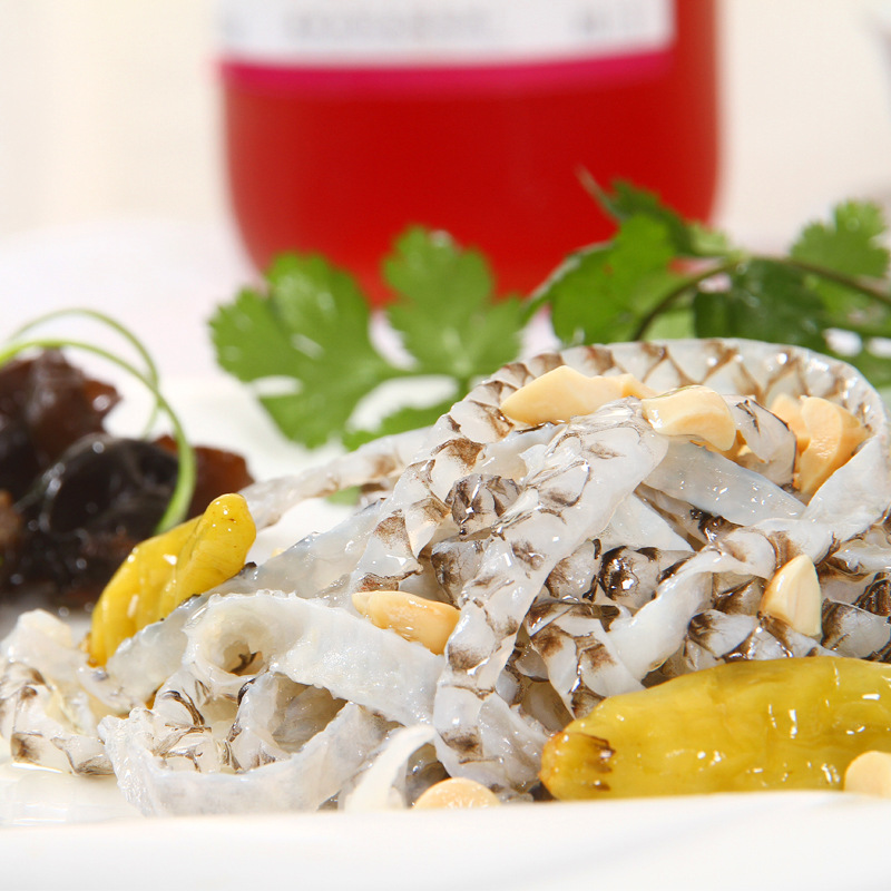 Instant seafood AFI pickled pepper fish skin shredded cold snack pickled pepper fish skin Factory Direct semi-finished dish