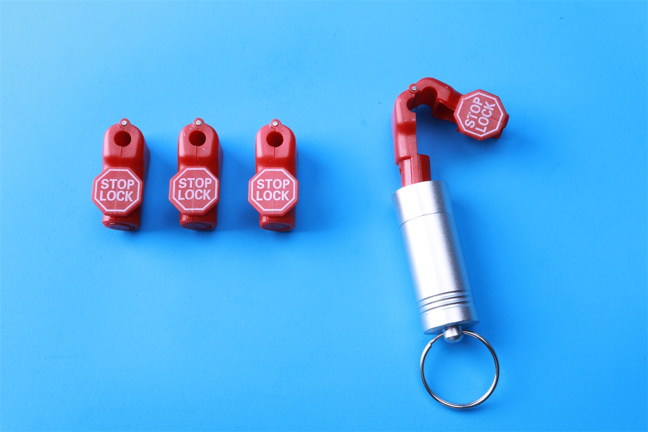 Горячая распродажа маленького красного замка для крючка на полке аксессуары для стенда противокражная защелка супермаркет противокражный замок