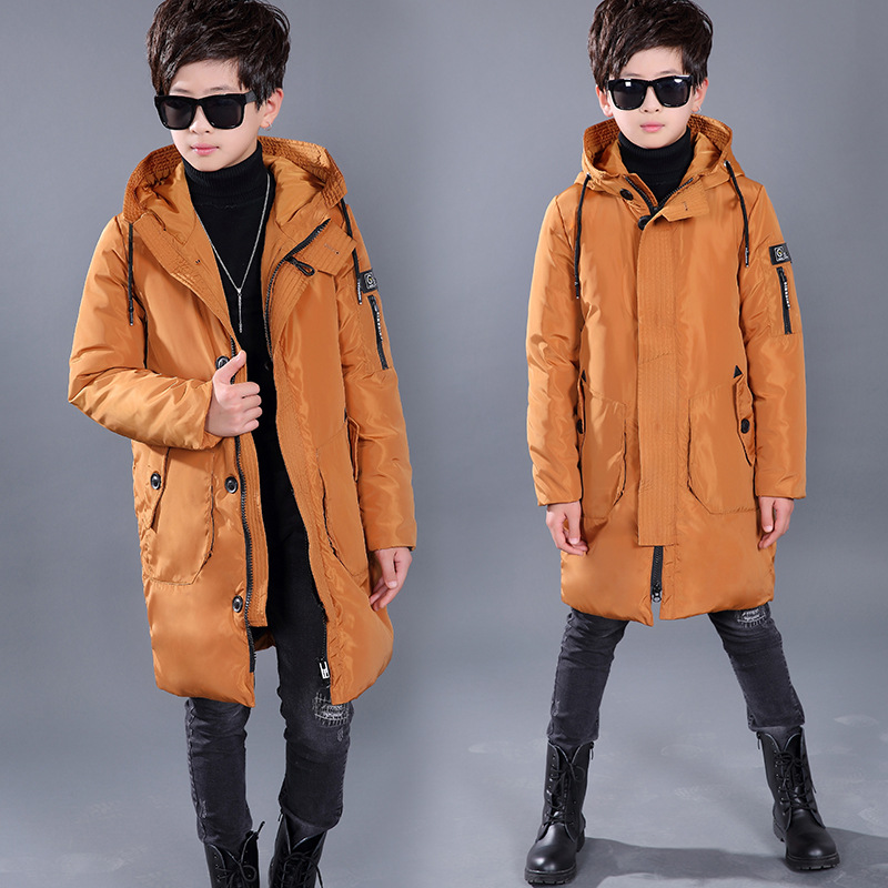 Зимняя куртка для мальчиков из белого утиного пуха