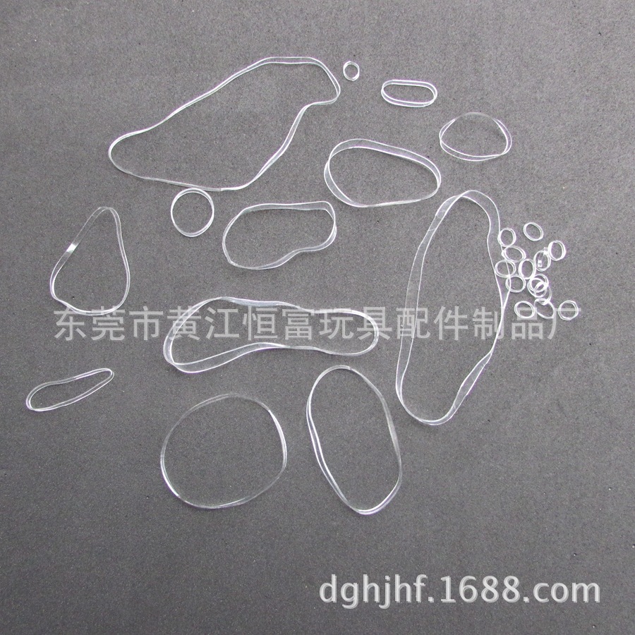 Manufacturer Direct Sales Transparent Rubber Band to Tie Digital Cord Rubber Band Transparent Rubber Band Anti-aging Rubber Band