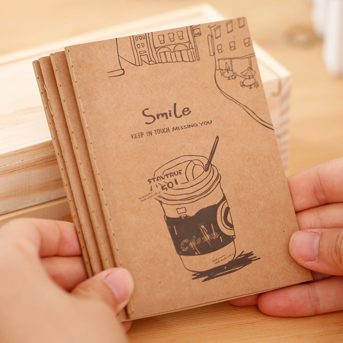 Taobao Gifts Good Time Kraft Paper Notepad Soft Copy 64K Notebook Wholesale Gift