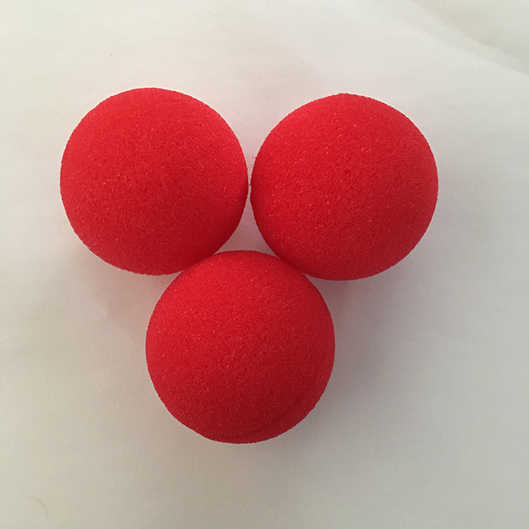 Factory Direct Sales Big Red Sponge Ball Clown Nose Magic Ball Props Magic Performance Magic