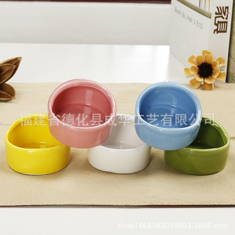 Посуда для домашних животных, керамическая миска для хомяков, противоударная, экологически чистая, многоразовая, оптовая продажа
