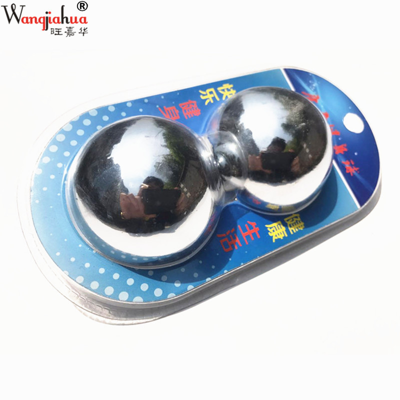 Фитнес стальная мяч Баодин железный мяч для пожилых Кан твердый массажный мяч для рук поворотный и удерживающий здоровый мяч 55мм с упаковкой для присоски