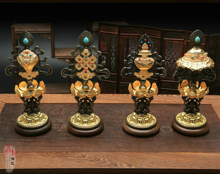 Благоприятные восемь сокровищ сплавный металл благоприятные восемь сокровищ благоприятные