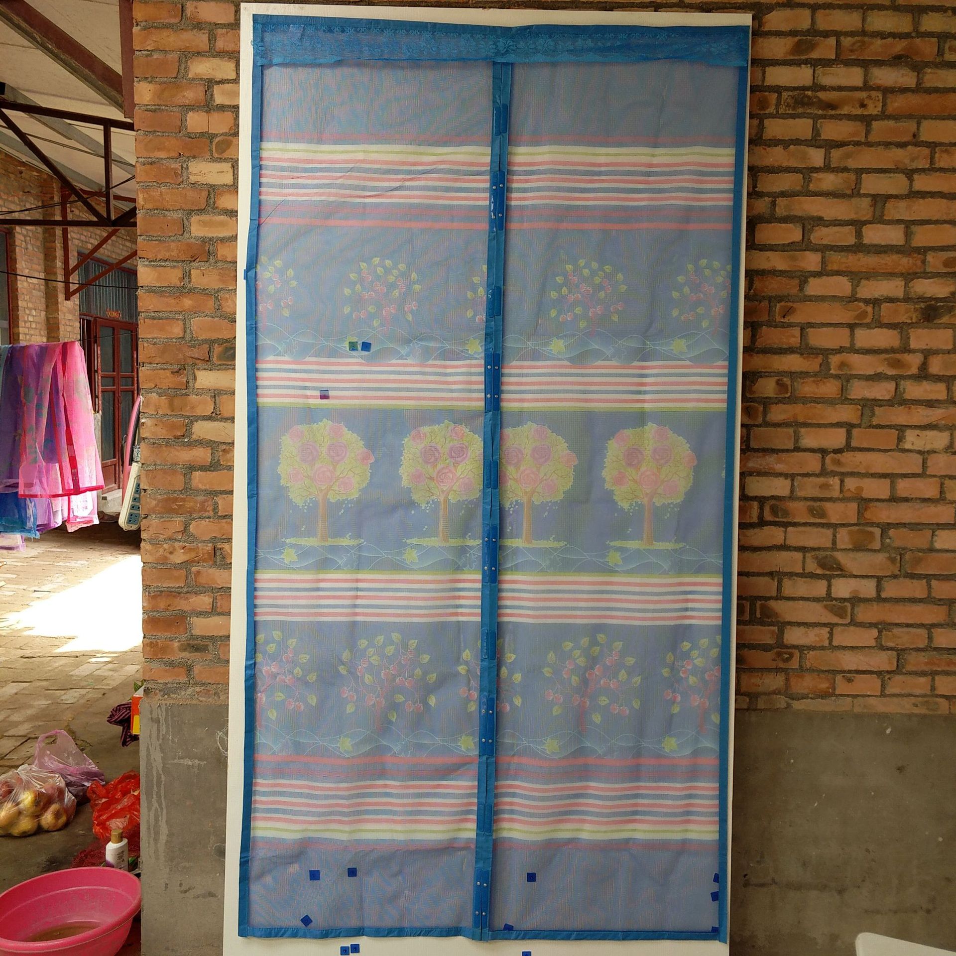 Magnetic self-priming anti-mosquito soft yarn curtain silent curtain processing customized sample processing